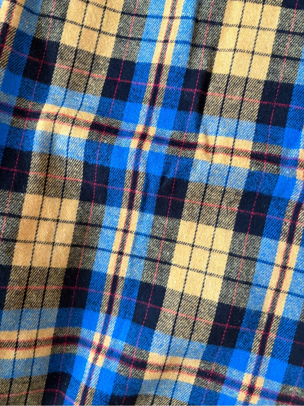 Dressed in LALA Yellow & Blue Plaid Wide-Leg Pants - Picture 2 of 5